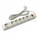 Power strip Powerton Powerton 6 sockets 3 m white