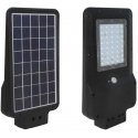 15W street lamp V-TAC, black, with solar panel, 4000K (natural white)