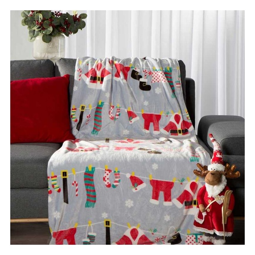 Eurofirany SW/KOC/13 150X200 SILVER+RED Blanket