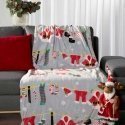 Eurofirany SW/KOC/13 150X200 SILVER+RED Blanket Eurofirany SW/KOC/13 150X200 SILVER+RED Blanket