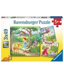 Ravensburger Rapunzel, Little Red Riding Hood, and The Frog Prince Jigsaw puzzle 49 pc(s) Cartoons