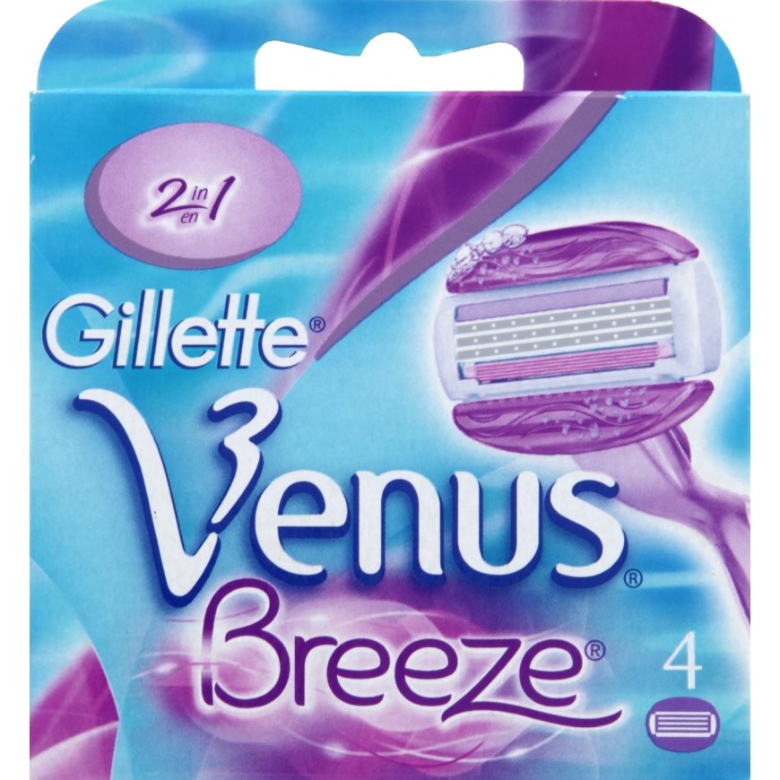 Gillette Venus Breeze 2-in-1 žilett 4 tk Naised