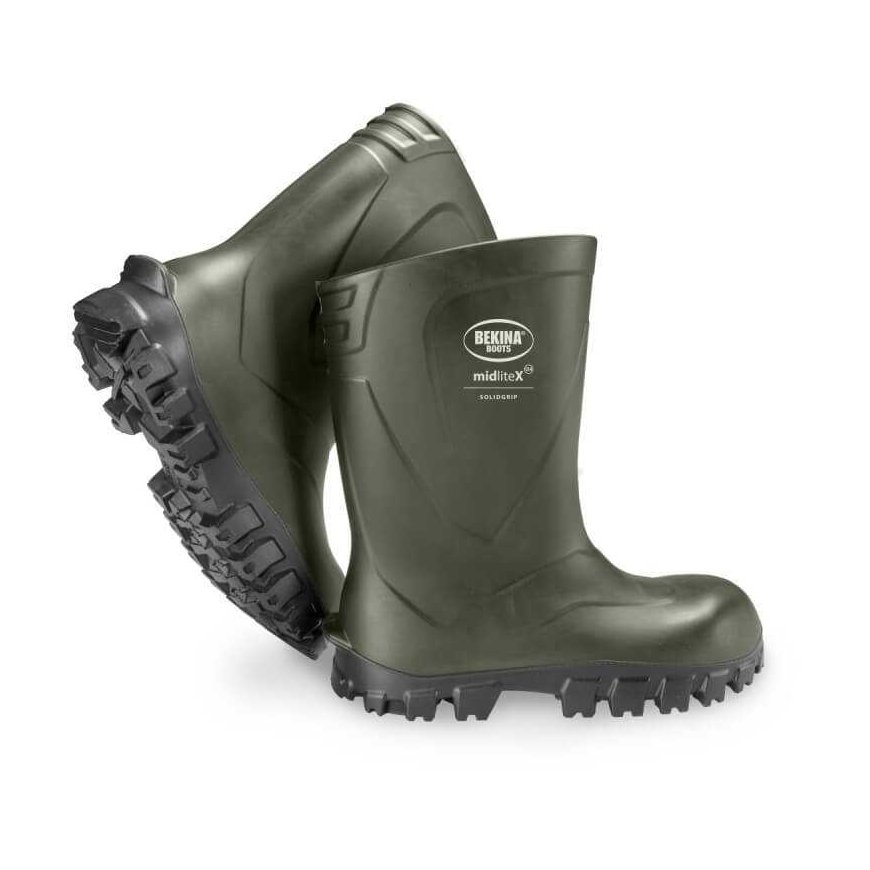 Boots BEKINA Midlitex Solid Grip O4, green 45