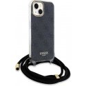 Case Guess IML 4G Printed Crossbody Case for iPhone 15 Black