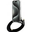 Case Guess IML 4G Printed Crossbody Case for iPhone 15 Black