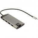 Inter-Tech GDC-802 USB 3.2 Gen 1 (3.1 Gen 1) Type-C Harmaa Inter-Tech GDC-802 USB 3.2 Gen 1 (3.1 Gen 1) Type-C Harmaa