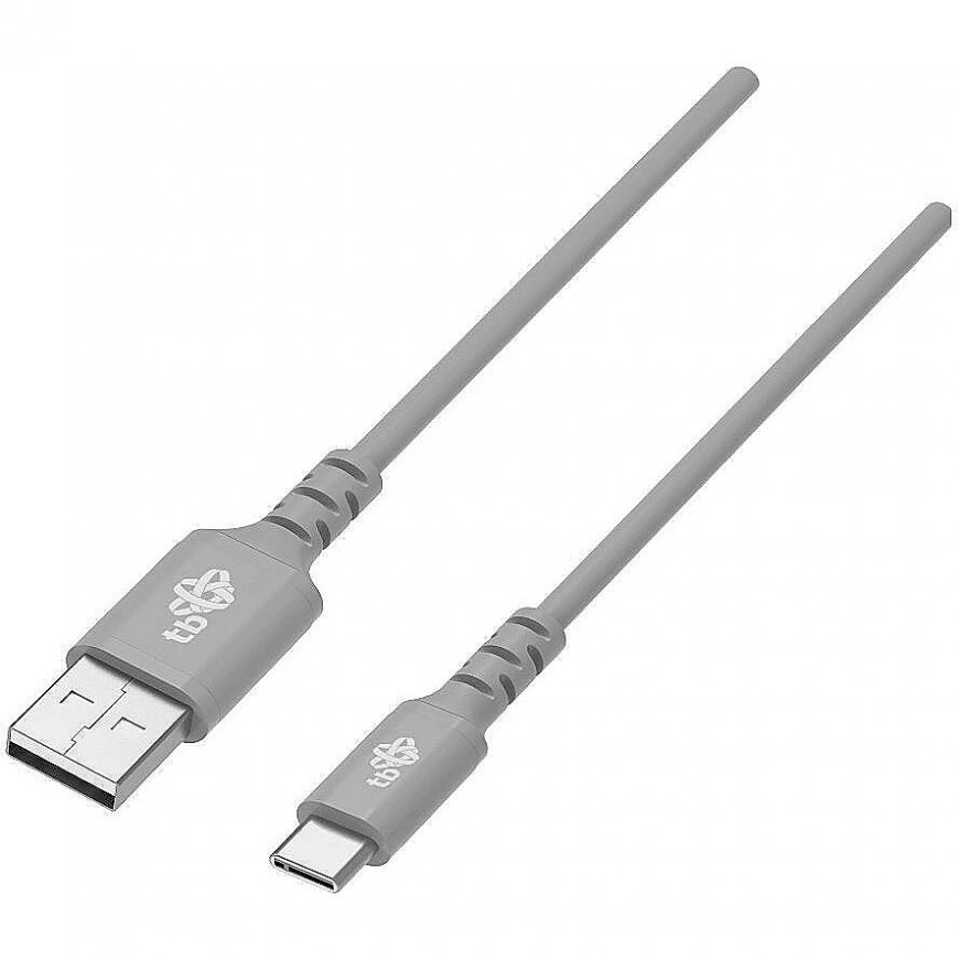 Cable USB-USB C 2m silicone grey Quick Charge – 2