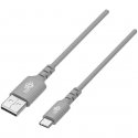 Cable USB-USB C 2m silicone grey Quick Charge