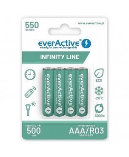 RECHARGEABLE BETTERIES 550 mAH 4 PCS.