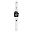Karl Lagerfeld Dirželis KLAWLSLKCNH Apple Watch 42|44|45|49mm balta|baltas strap 3D Rubber Karl&Choupette Heads Karl Lagerfeld Dirželis KLAWLSLKCNH Apple Watch 42|44|45|49mm balta|baltas strap 3D Rubber Karl&Choupette Heads