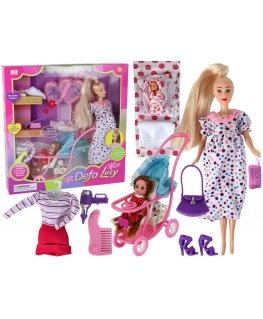 Lean Cars Pregnant Lucy Doll Set XXL Accessories