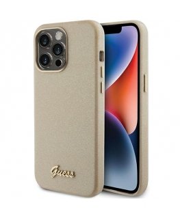 Guess Glitter Glossy Script Back Case for Apple iPhone 15 Pro Max