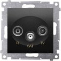 Kontakt-Simon Simon 54 Single SAT antenna socket (module). For individual installations, matt black DASF1.01/49 Kontakt-Simon Simon 54 Single SAT antenna socket (module). For individual installations, matt black DASF1.01/49