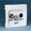 Kontakt-Simon Simon 54 Single SAT antenos lizdas (modulis). Individualiems įrengimams, matinė juoda DASF1.01/49 Kontakt-Simon Simon 54 Single SAT antenos lizdas (modulis). Individualiems įrengimams, matinė juoda DASF1.01/49