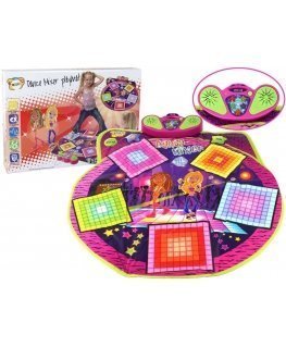 Lean Cars Children's Dance Mat Baterija Operated Lights Sounds For Dance 91cm x 93cm