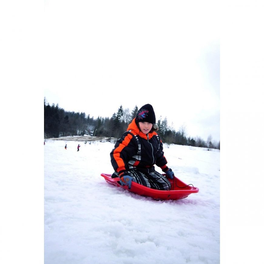 Prosperplast BIG M plastikinės rogutės vaikams,raudona – 4