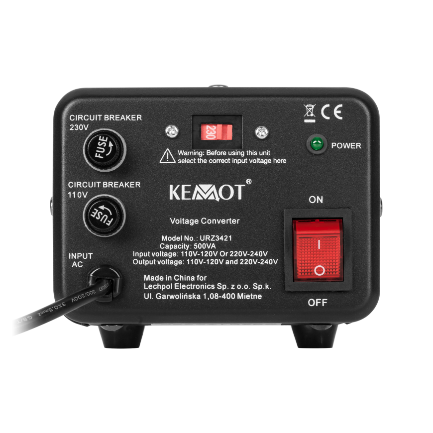 Kemot Įtampos keitiklis AC/AC iš 230V115V / 115V230V 400W 500VA – 3