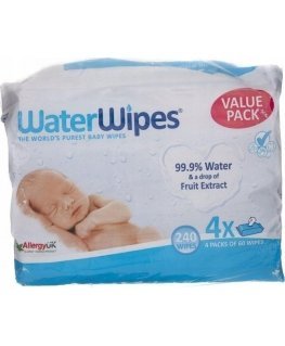 WATER WIPES Vater Wipes BIO, water moistened wipes, 60szt.x4