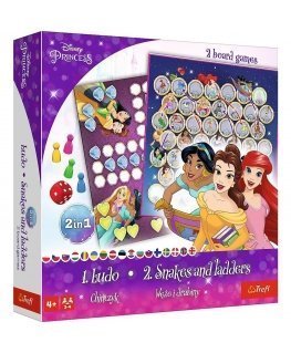 Disney Princess Trefl Kinų / gyvačių ir kopėčių žaidimas „du viename“, Disney princesės