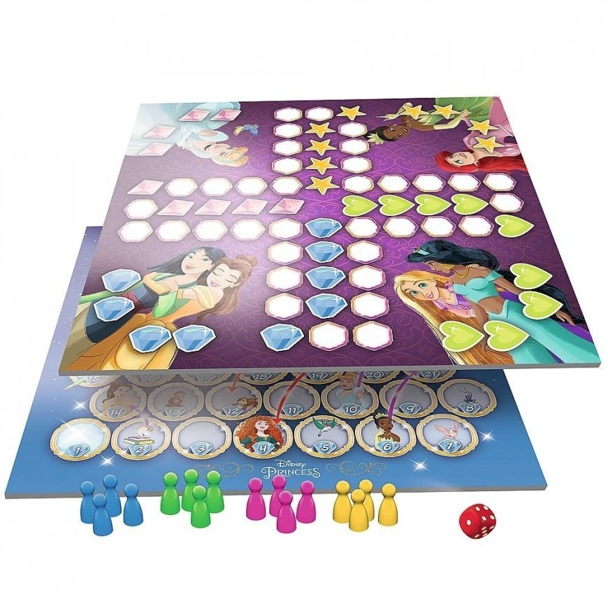Disney Princess Trefl Kinų / gyvačių ir kopėčių žaidimas „du viename“, Disney princesės – 2