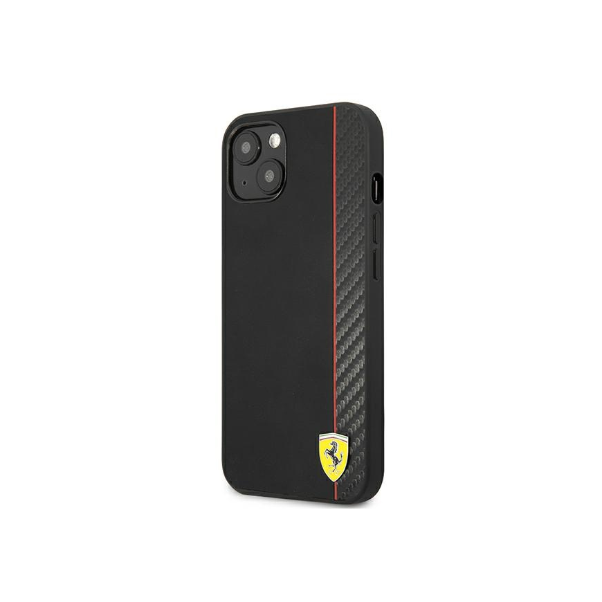 Ferrari FESAXHCP13SBK iPhone 13 mini 5.4 Black/Black On Track Carbon Stripe Hard Case – 2