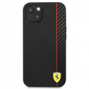„Ferrari FESAXHCP13SBK iPhone 13 mini 5,4“ juodas/juodas kietas dėklas „On Track Carbon Stripe“ „Ferrari FESAXHCP13SBK iPhone 13 mini 5,4“ juodas/juodas kietas dėklas „On Track Carbon Stripe“
