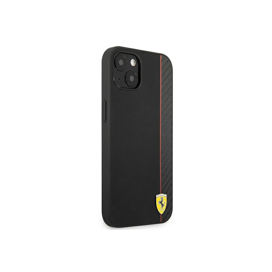 Ferrari FESAXHCP13SBK iPhone 13 mini 5.4 Black/Black On Track Carbon Stripe Hard Case – 4