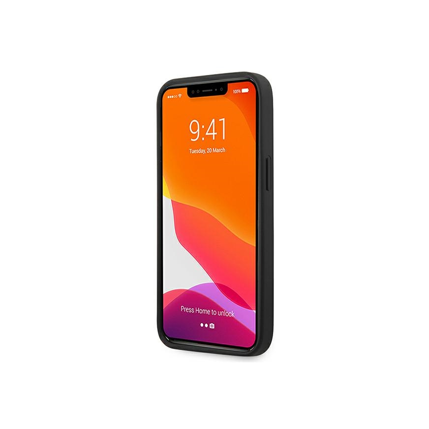 Ferrari FESAXHCP13SBK iPhone 13 mini 5.4 Black/Black On Track Carbon Stripe Hard Case – 5