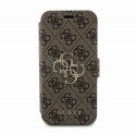 Guess PU Leather 4G Metal Logo Case for iPhone 15 Pro Brown Guess PU Leather 4G Metal Logo Case for iPhone 15 Pro Brown