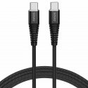 Savio CL-160 USB kabelis 2 m USB 2.0 USB C Melns Savio CL-160 USB kabelis 2 m USB 2.0 USB C Melns