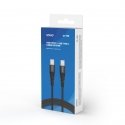 Savio CL-160 USB-kaapeli 2 m USB 2.0 USB C Musta