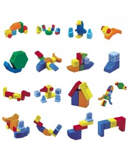 Classic set of "People Blocks" magnetic blocks, 31 blocks / People Blocks 31pc Set Classic