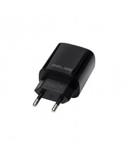 Beline Įkroviklis jungiama į tinklą 30W GaN USB-C + USB-A, juoda