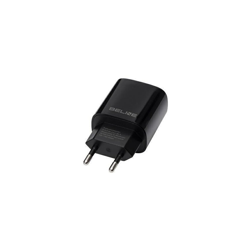 Beline Charger connected to the network 30W GaN USB-C + USB-A, black