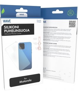 Wave silikonisuoja, Motorola Moto E13, kirkas