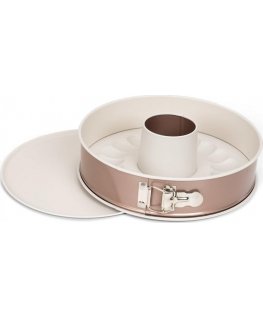 Patisse jump form with turban insert 26 cm steel copper/beige