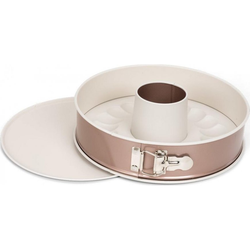 Patisse jump form with turban insert 26 cm steel copper/beige