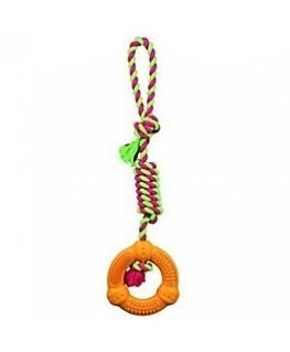 Trixie ring with string "Denta Fun", 12 cm / 41 cm