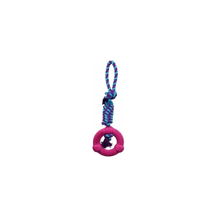 Trixie žiedas su virvele "Denta Fun", 12 cm / 41 cm – 2