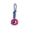 Trixie žiedas su virvele "Denta Fun", 12 cm / 41 cm