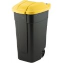 Curver / Keter CURVER KOSZ NA ODPADY Juodas 110L /POKRYWA Geltona Curver / Keter CURVER KOSZ NA ODPADY Juodas 110L /POKRYWA Geltona