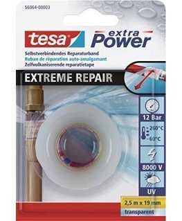 Tesa self-sealing silicone tape EXTREME 2.5m 19mm black H5606402