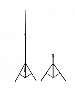 Elight 21M Premium Stable Metal Tripod Stand 2.1m max 1/4 screw Led Ring / Camera fix Black