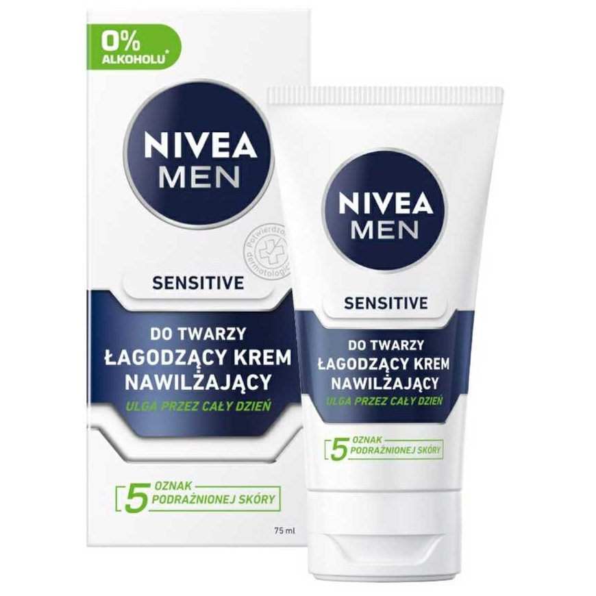 Nivea FOR MEN Sensitive Mild veido kremas 75ml – 3
