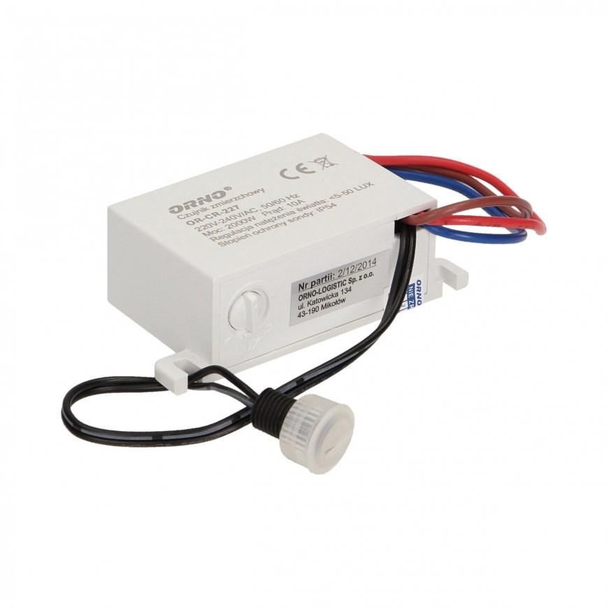 Orno Twilight switch with sensor 10A 230V 5-50lx (OR-CR-227) – 2