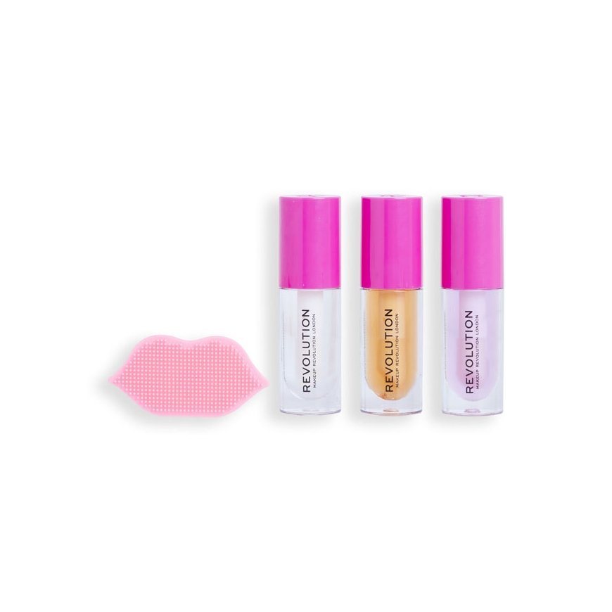 Makeup Revolution London Kiss & Go Lip Oil Set