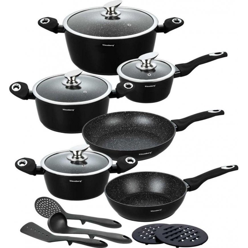 SET OF GRANITE POTS 15 ELEM. KLAUSBERG KB-7322