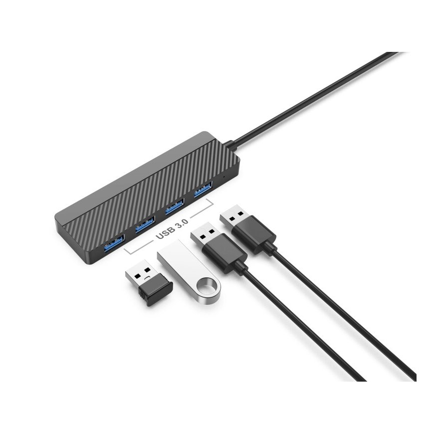 EGA H2 USB-C to 4 x USB 3.0 splitter 5 Gbps black (EU Blister)