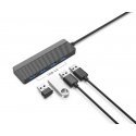 EGA H2 USB-C to 4 x USB 3.0 splitter 5 Gbps black (EU Blister)