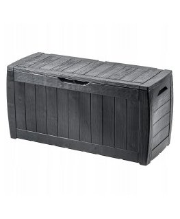 KETER SKRZYNIA OGRODOWA JAVA BOX RATTAN 870 L / GRAFITOWA